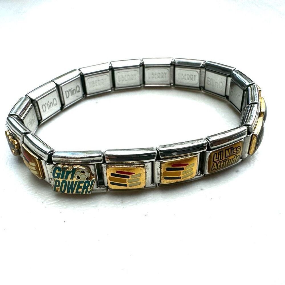 D’LinQ stainless steel link bracelet